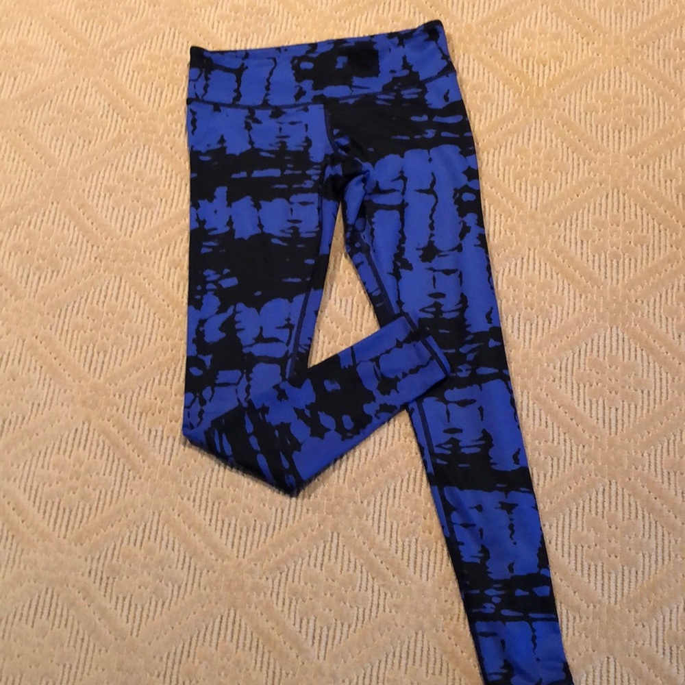 ALO royal/ black high waisted gym leggings